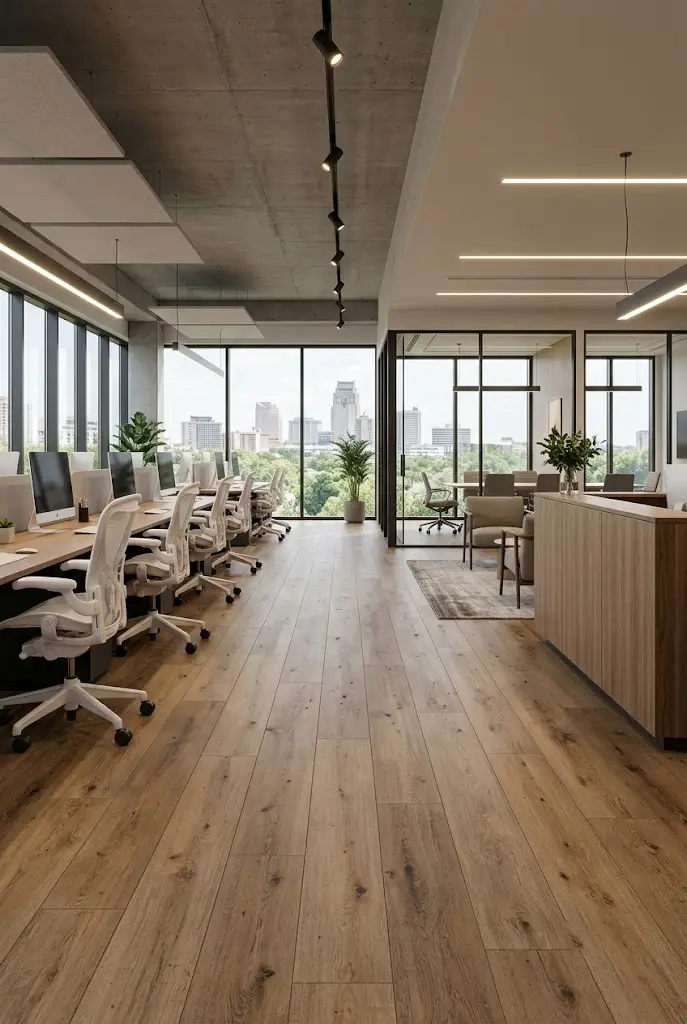 Commercial LVP flooring in San Antonio