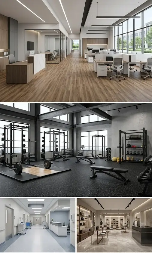 What Is the Best Commercial Flooring for San Antonio Gyms and Businesses